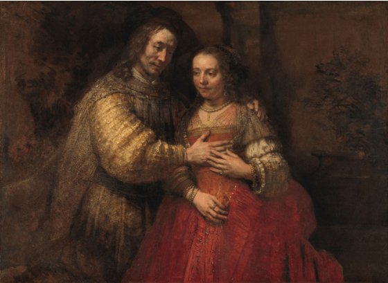 Rembrandt van Rijn: Isaac und Rebecca (1666)